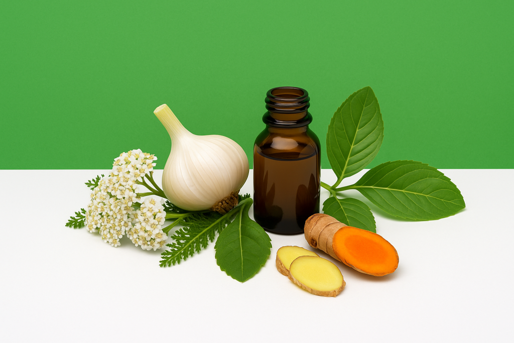 مزایا و معایب داروهای گیاهی در درمان بیماری‌ها با نمایش گیاهان دارویی و ترکیبات طبیعی